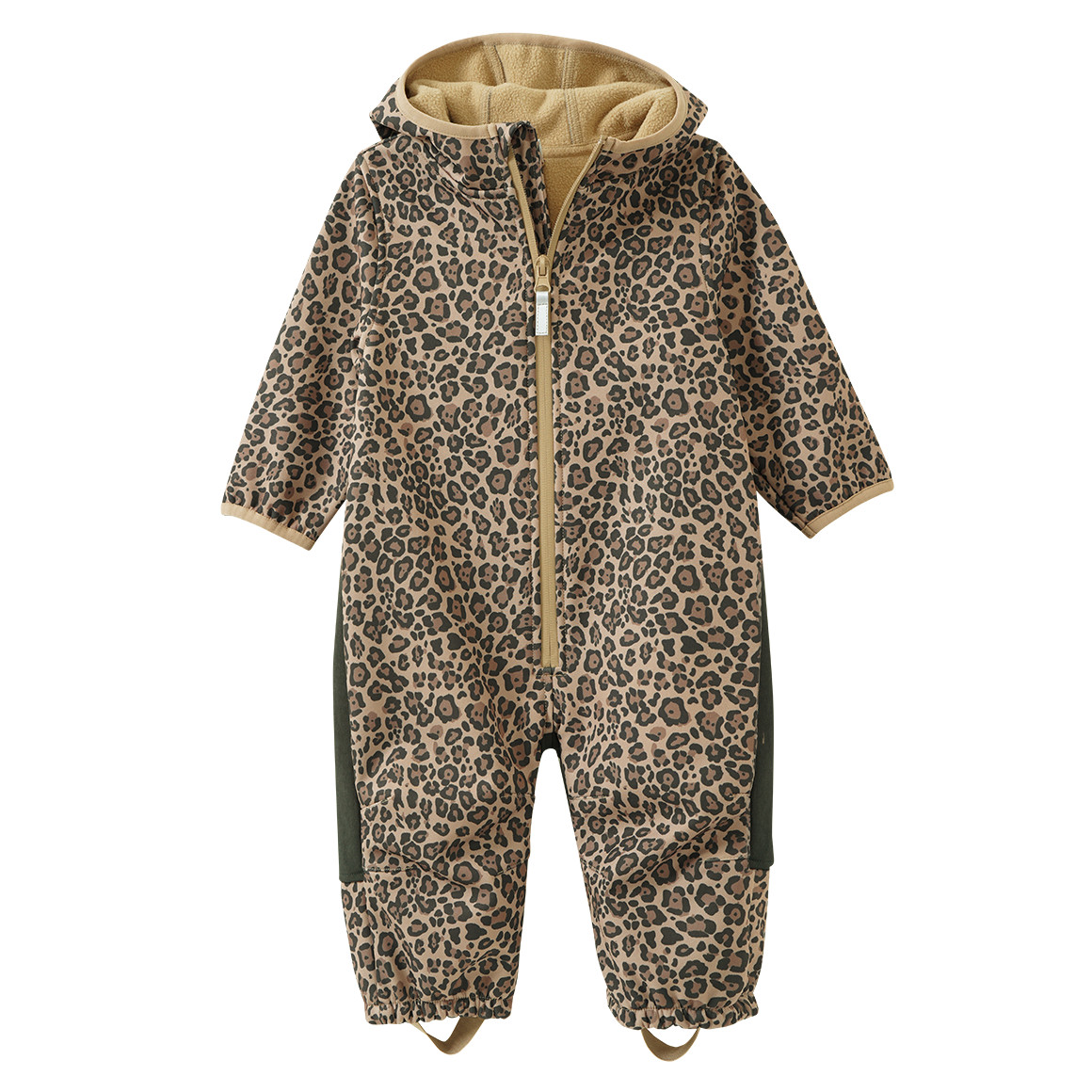 Baby Softshelloverall im Leo-Look von Topomini