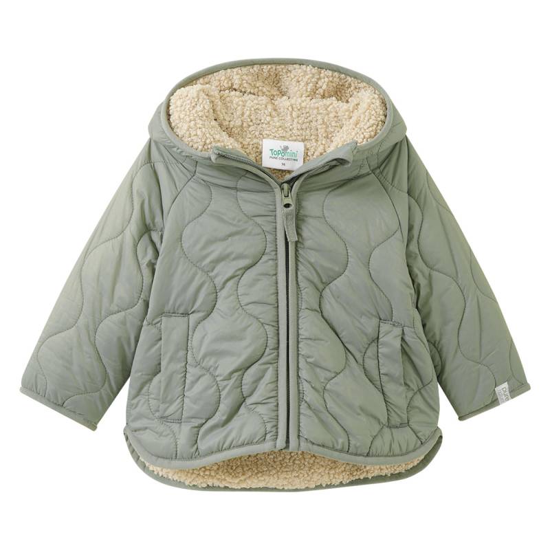 Baby Steppjacke mit Teddyfutter von Topomini