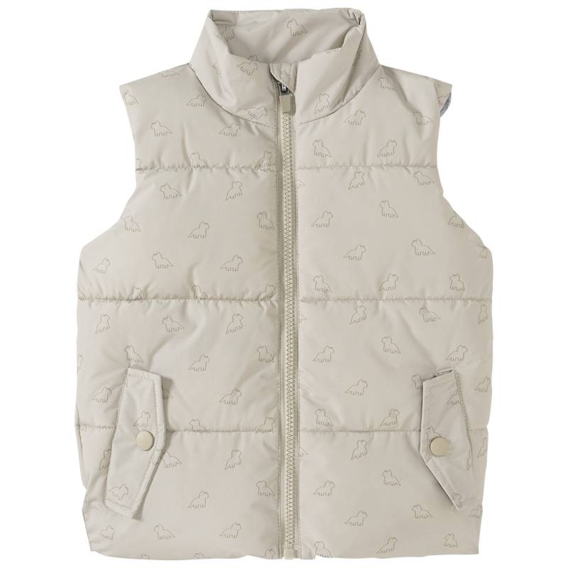 Baby Steppweste mit Dino-Prints von Topomini