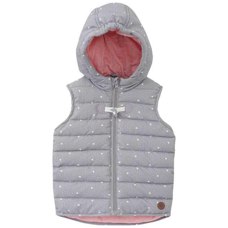 Baby Steppweste mit Herz-Allover Baby Steppweste mit Herz-Allover von Topomini