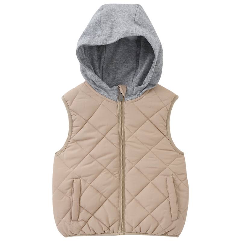 Baby Steppweste mit Sweatkapuze Baby Steppweste mit Sweatkapuze von Topomini