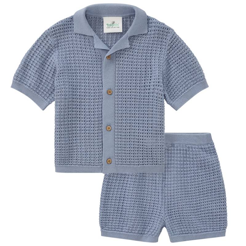 Baby Strick-Set mit Shirt und Hose von Topomini