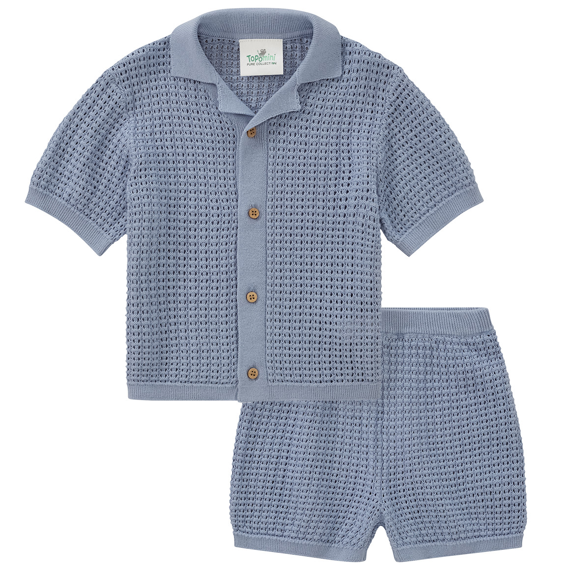 Baby Strick-Set mit Shirt und Hose von Topomini