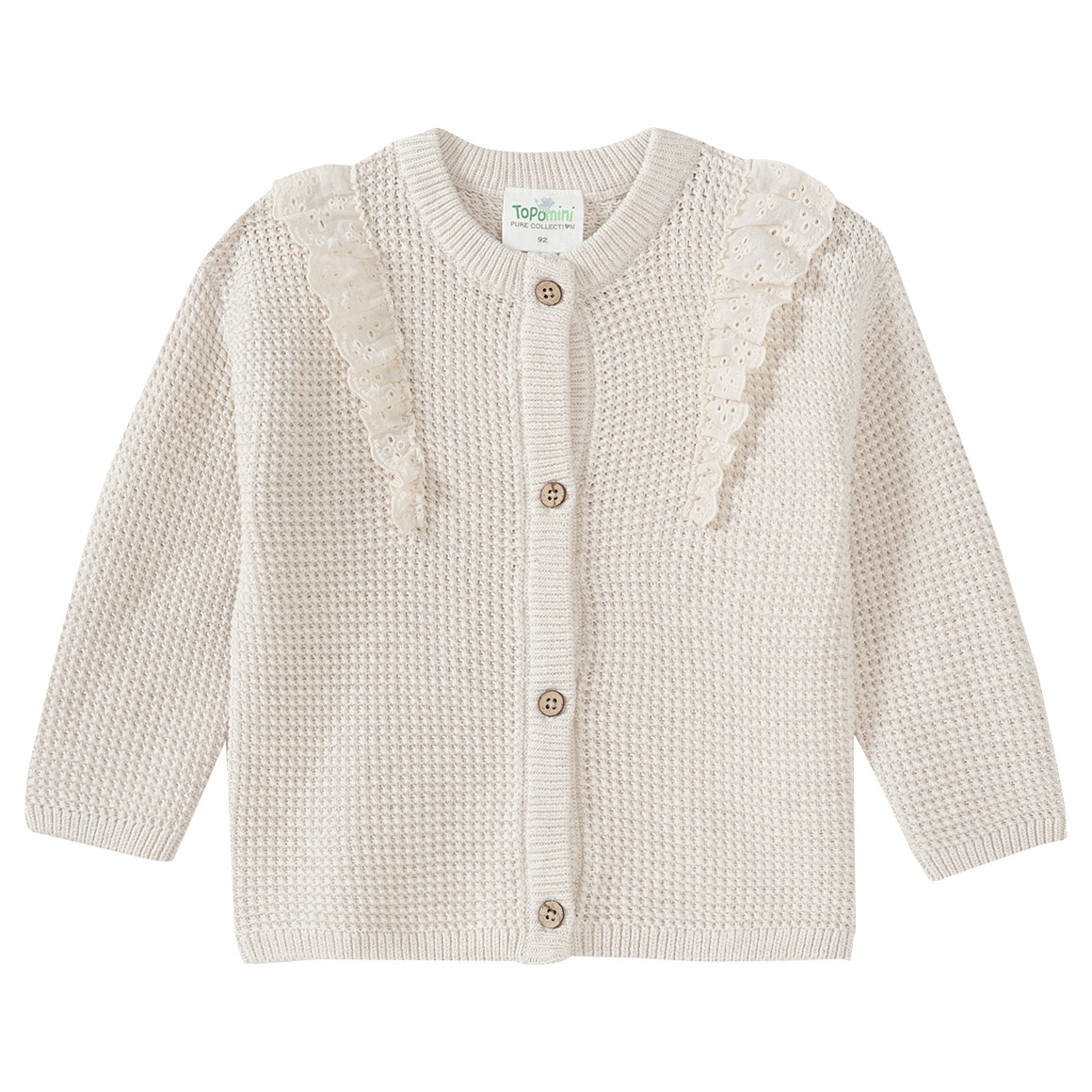 Baby Strickjacke aus Bio-Baumwolle Baby Strickjacke aus Bio-Baumwolle von Topomini