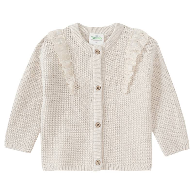 Baby Strickjacke aus Bio-Baumwolle von Topomini