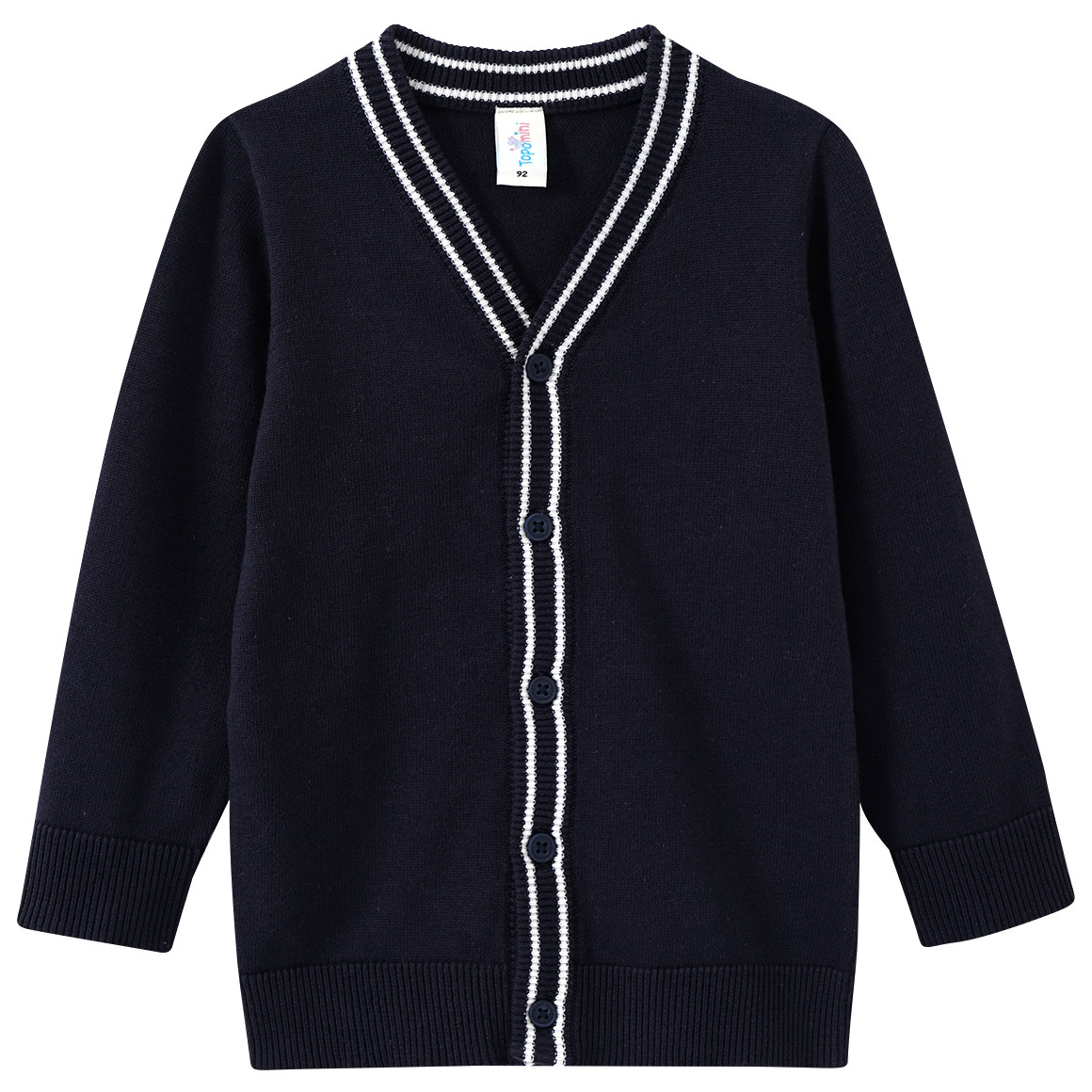 Baby Strickjacke mit Knopfleiste von Topomini