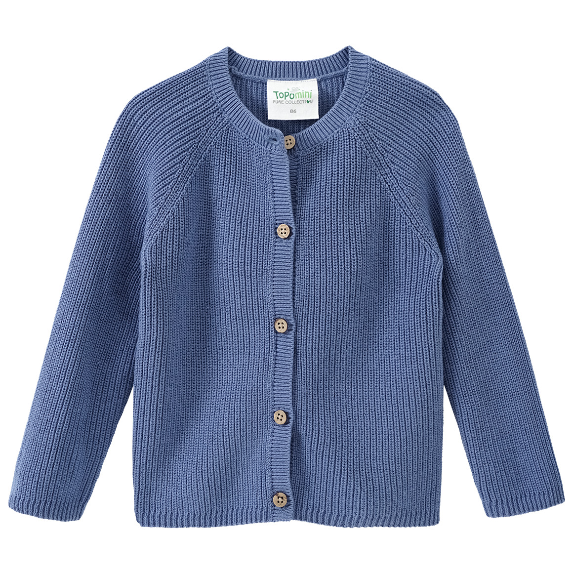 Baby Strickjacke mit Knopfleiste von Topomini