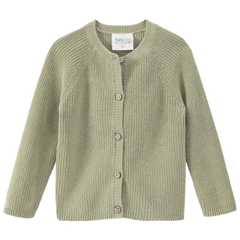 Baby Strickjacke mit Knopfleiste von Topomini