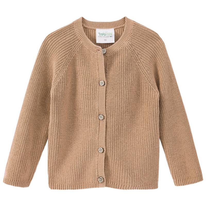 Baby Strickjacke mit Knopfleiste von Topomini