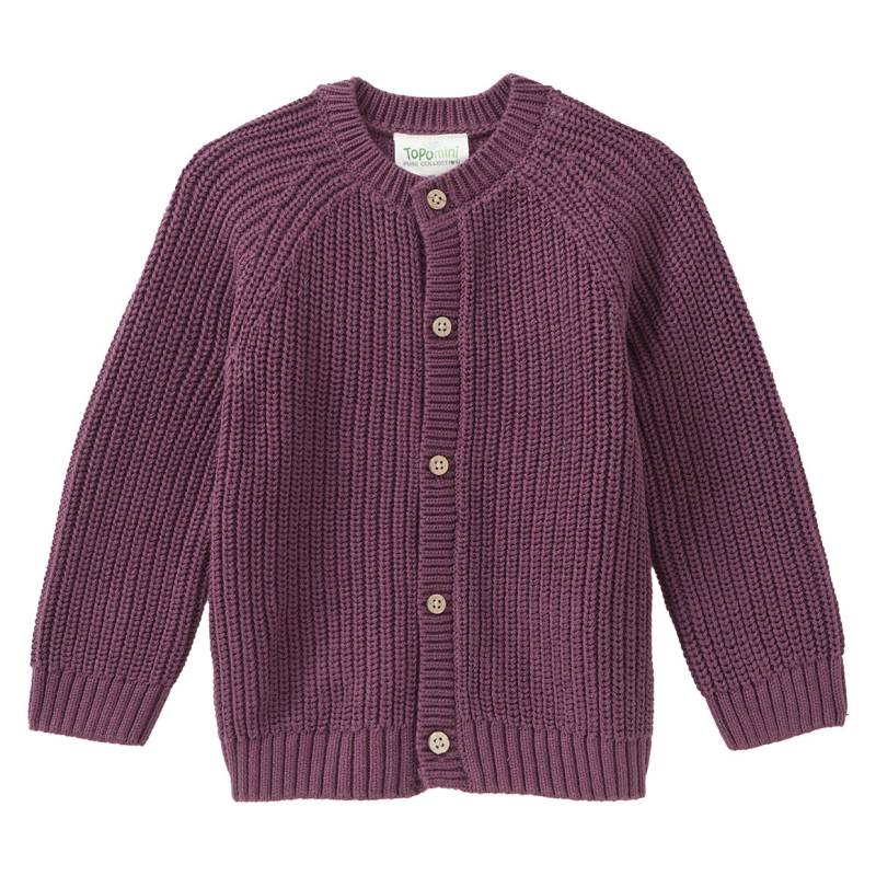 Baby Strickjacke mit Rippstruktur Baby Strickjacke mit Rippstruktur von Topomini