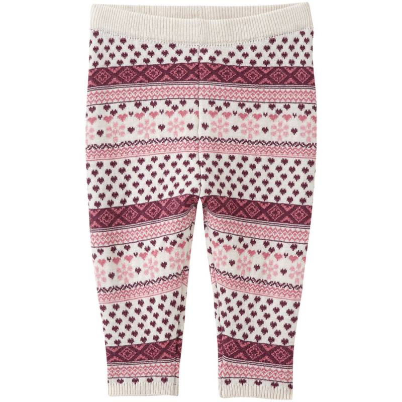 Baby Strickleggings mit Norwegermuster von Topomini