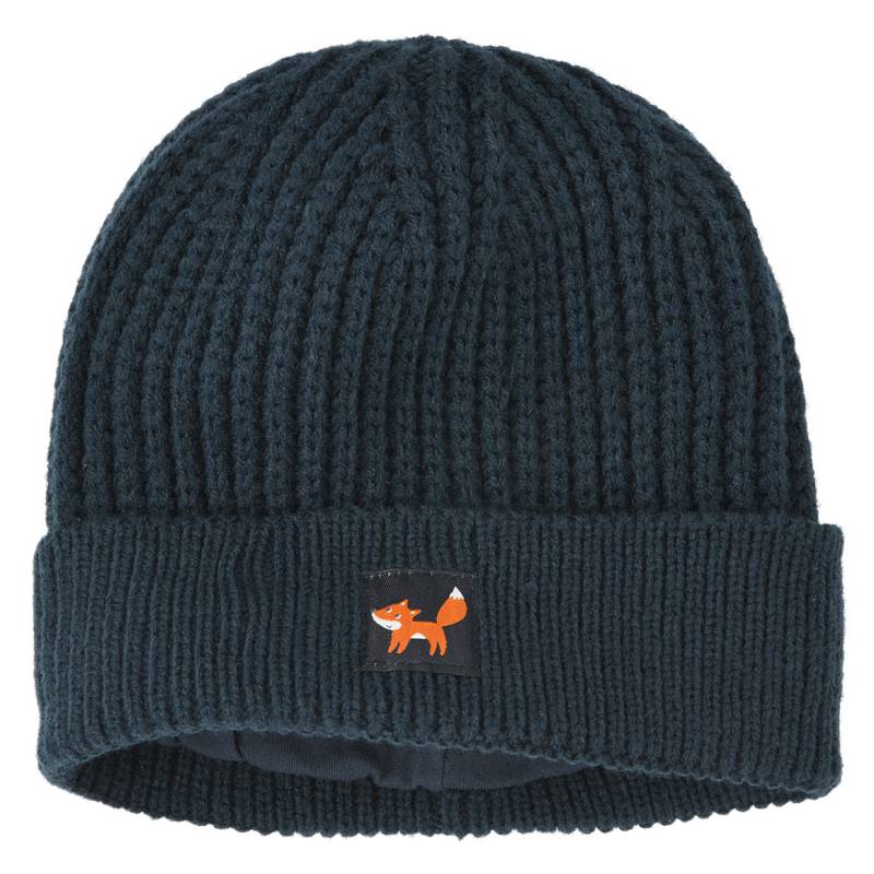 Baby Strickmütze mit Aufnäher von Topomini