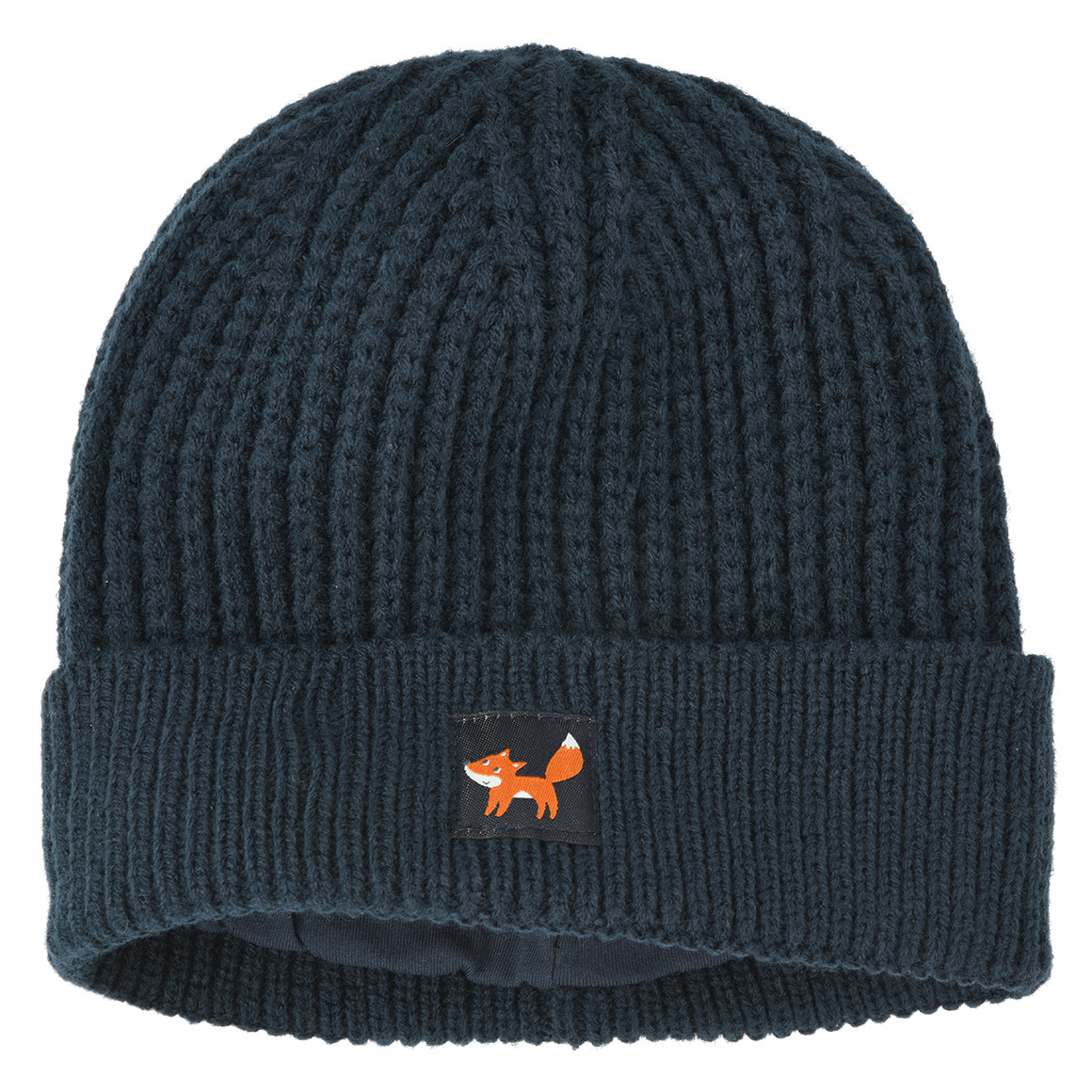 Baby Strickmütze mit Aufnäher von Topomini