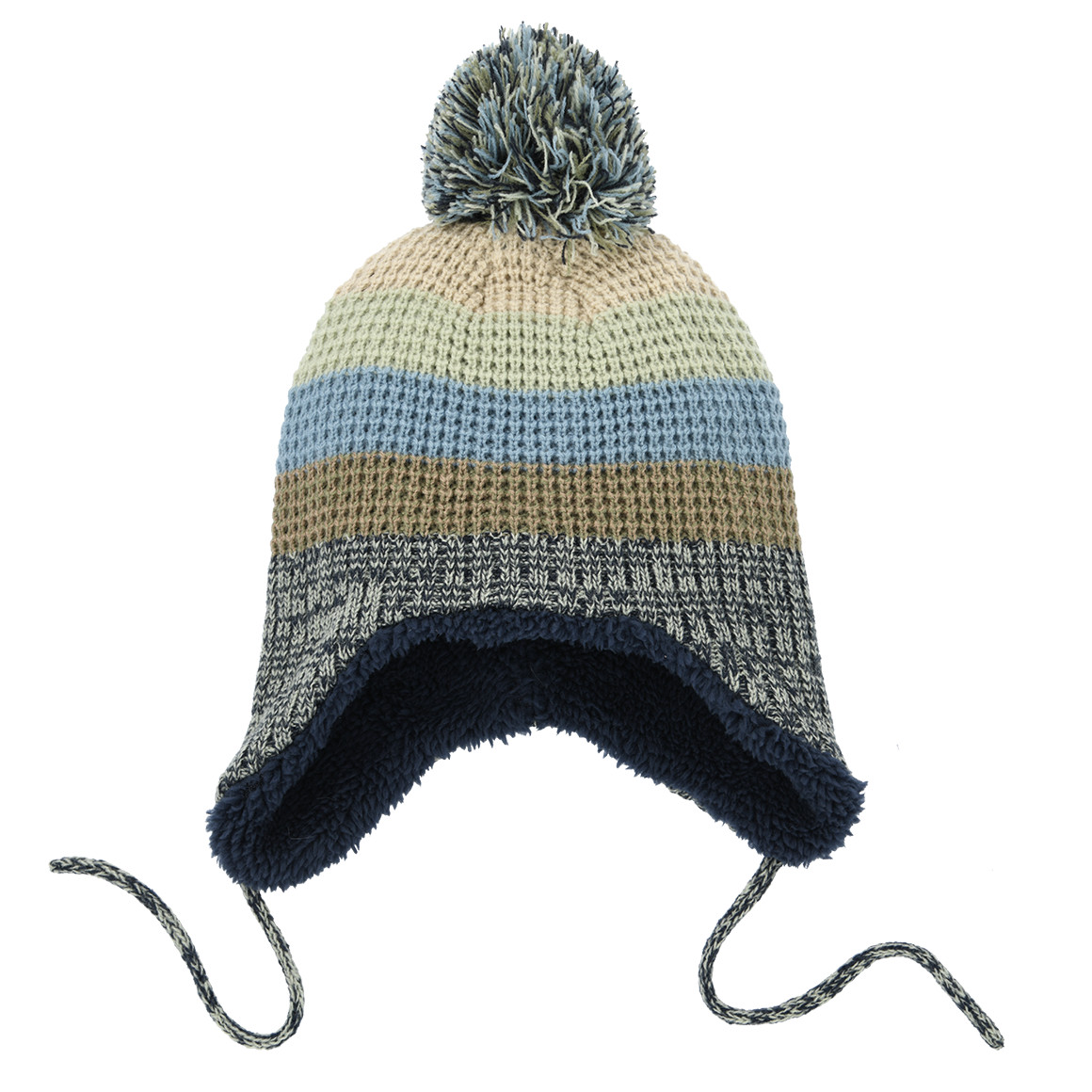 Baby Strickmütze mit Bommel von Topomini