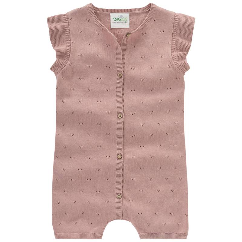 Baby Strickoverall mit Ajour-Muster von Topomini