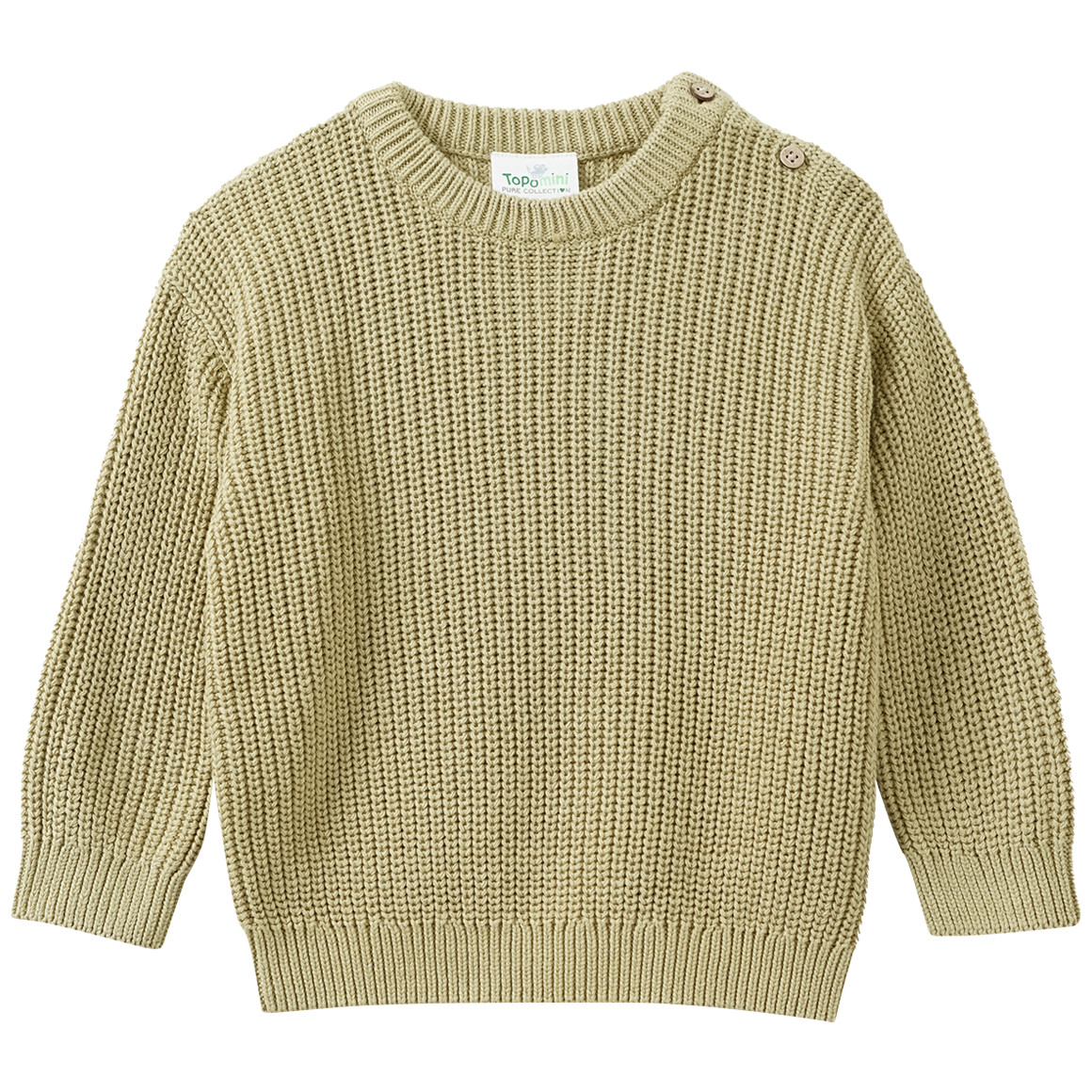 Baby Strickpullover aus Bio-Baumwolle Baby Strickpullover aus Bio-Baumwolle von Topomini