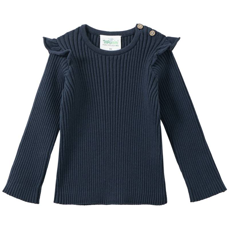 Baby Strickshirt mit Ripp-Struktur von Topomini