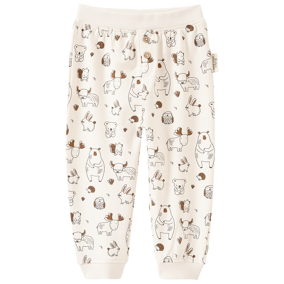 Baby Sweathose mit Waldtieren von Topomini