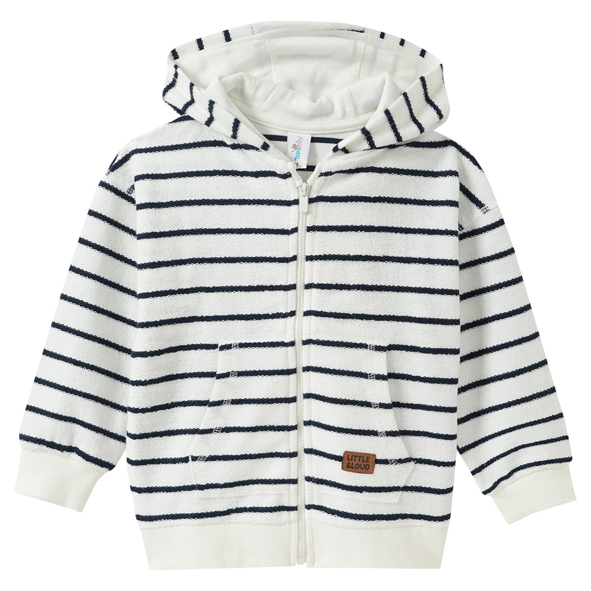 Baby Sweatjacke mit Streifen von Topomini