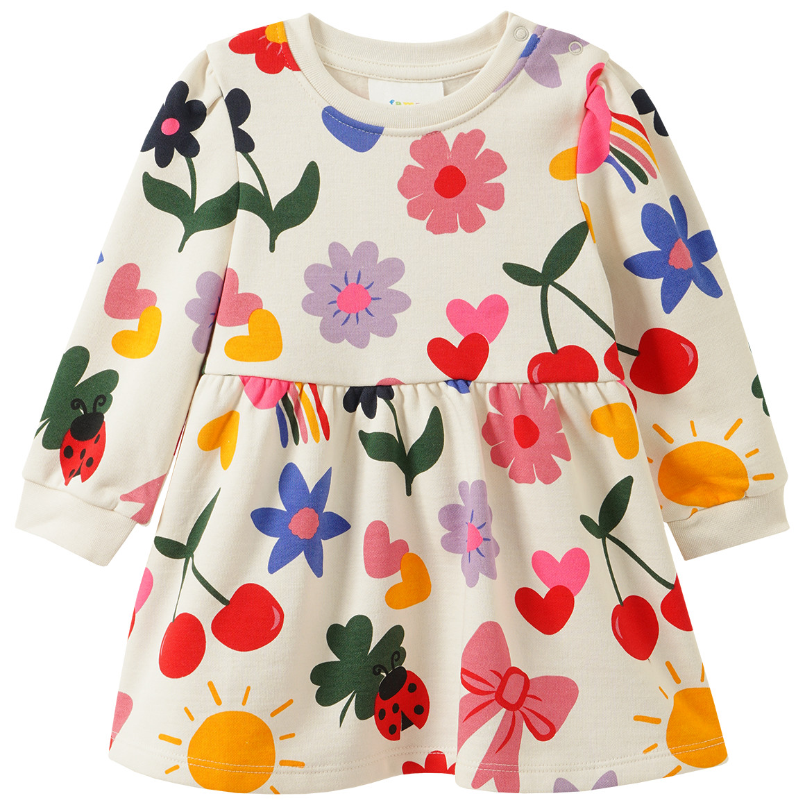 Baby Sweatkleid mit Allover-Print Baby Sweatkleid mit Allover-Print von Topomini