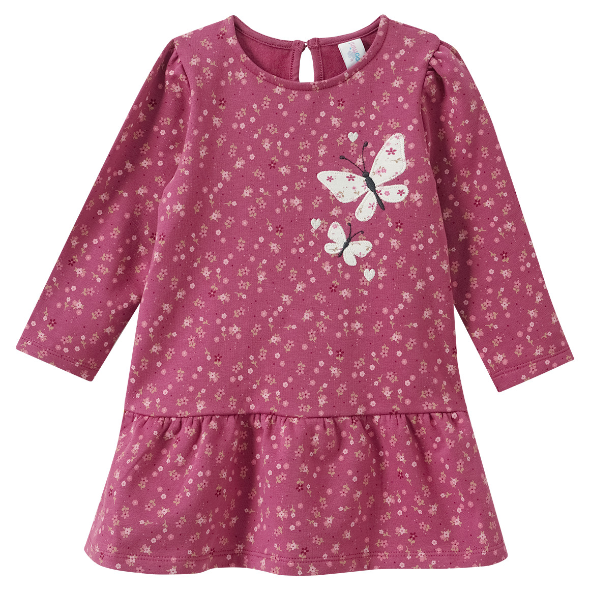 Baby Sweatkleid mit Blümchen-Allover von Topomini