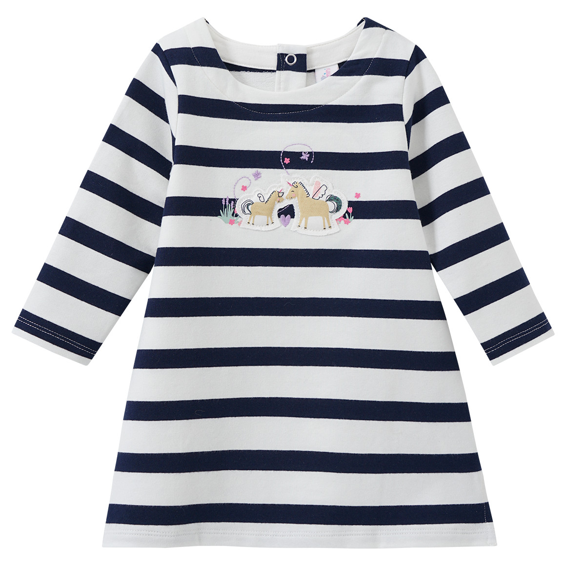 Baby Sweatkleid mit Einhorn-Motiv von Topomini