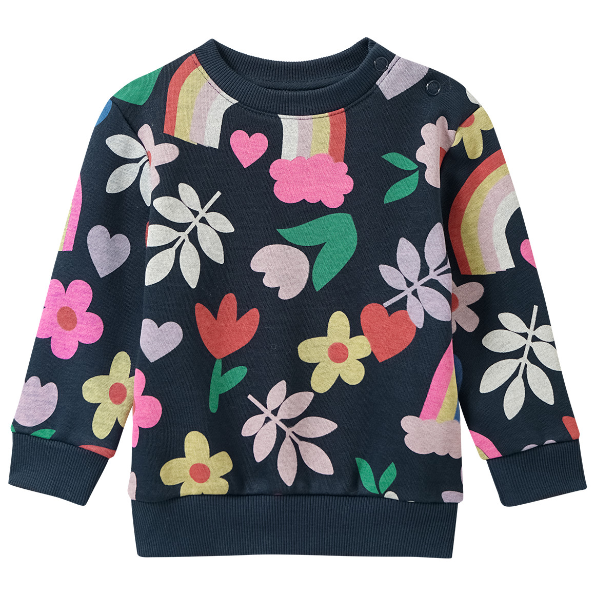 Baby Sweatshirt mit Allover-Print von Topomini