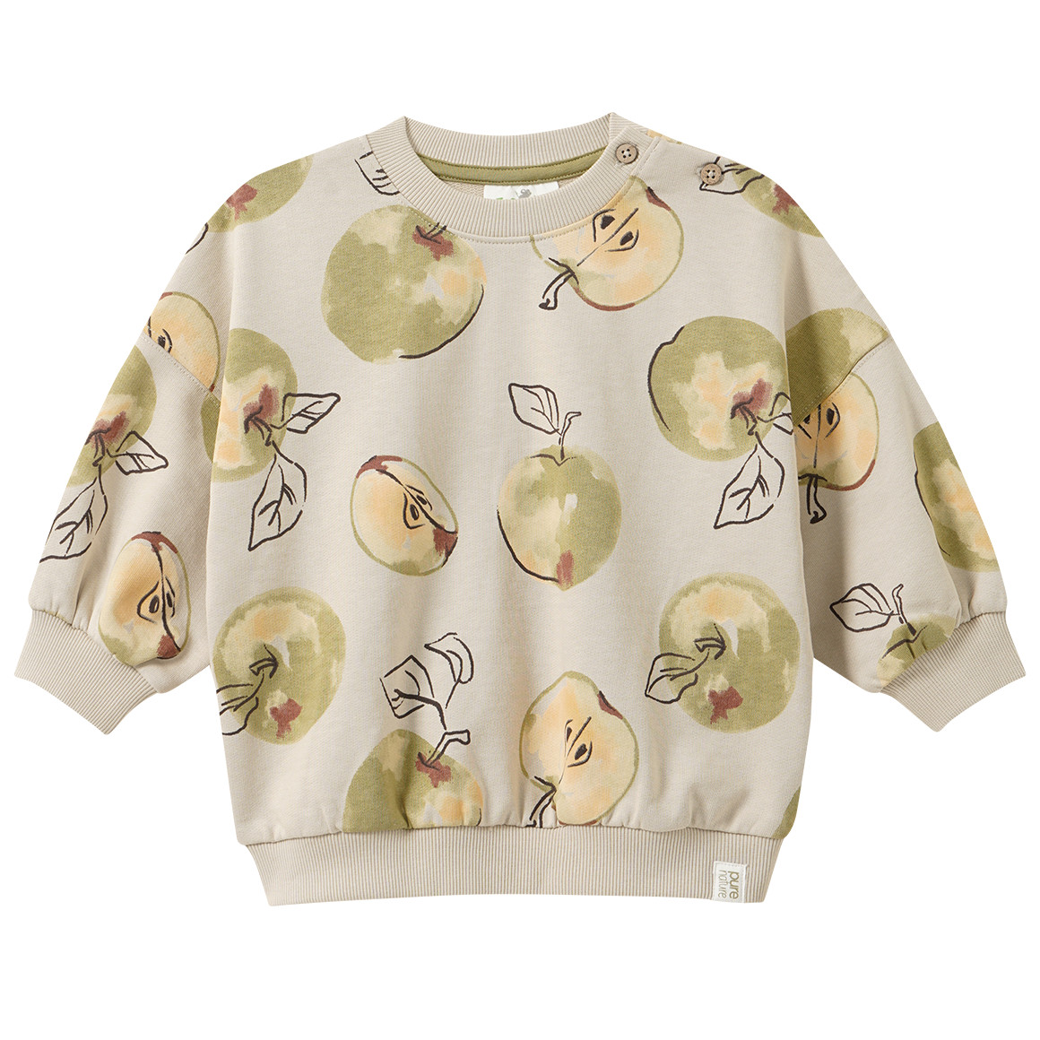 Baby Sweatshirt mit Apfel-Print von Topomini