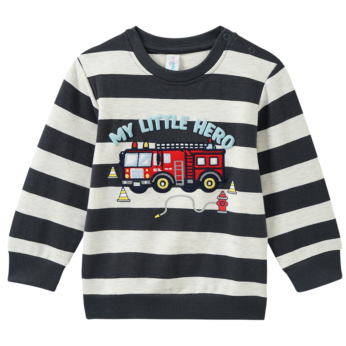 Baby Sweatshirt mit Applikation Baby Sweatshirt mit Applikation von Topomini