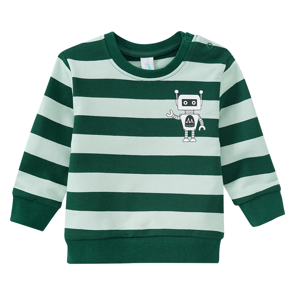 Baby Sweatshirt mit Blockstreifen von Topomini