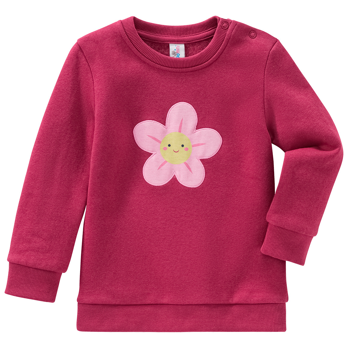 Baby Sweatshirt mit Blumen-Applikation Baby Sweatshirt mit Blumen-Applikation von Topomini