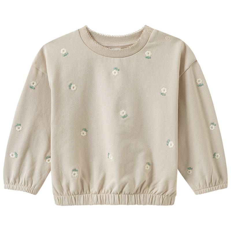 Baby Sweatshirt mit Blumen-Stickerei Baby Sweatshirt mit Blumen-Stickerei von Topomini