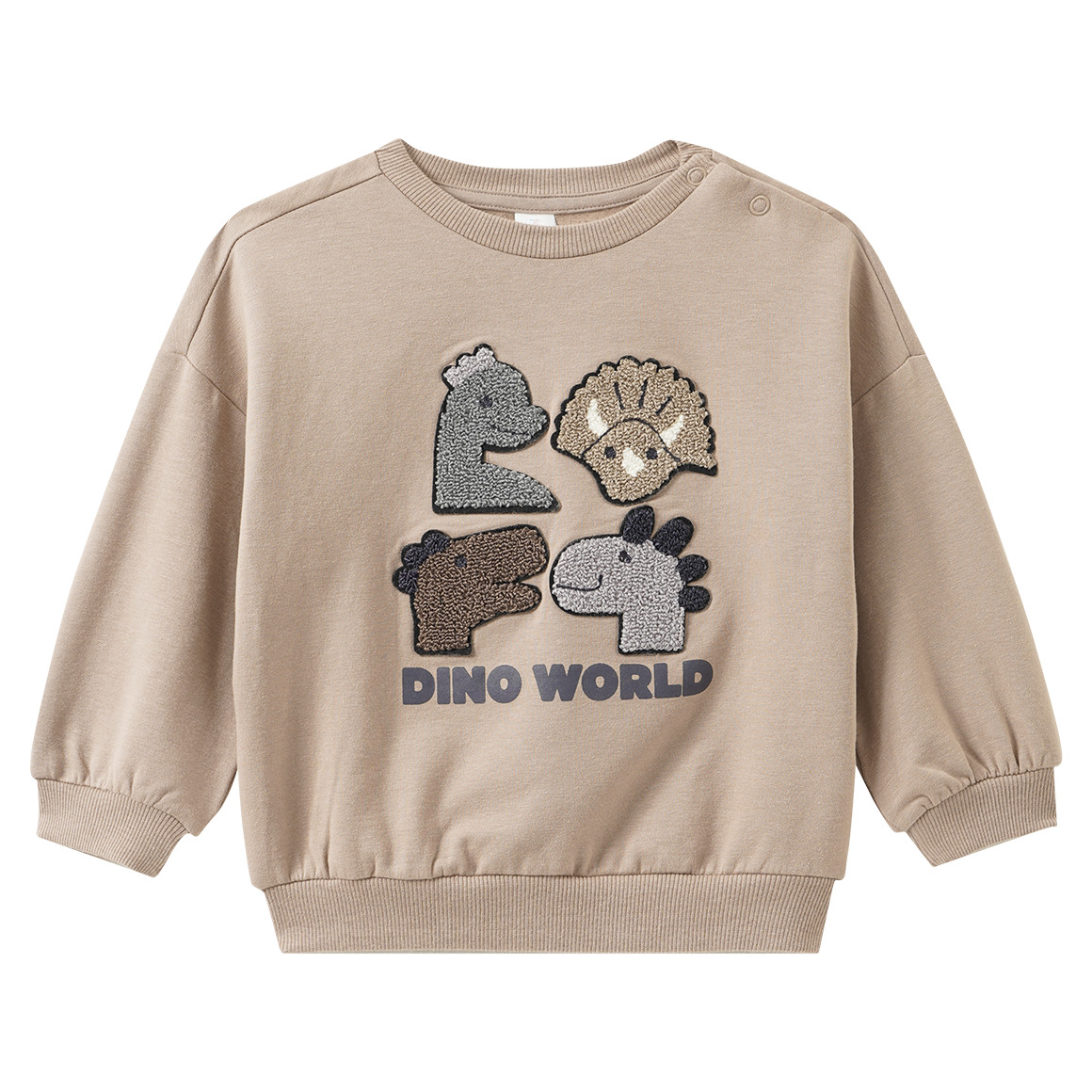 Baby Sweatshirt mit Dino-Applikation Baby Sweatshirt mit Dino-Applikation von Topomini