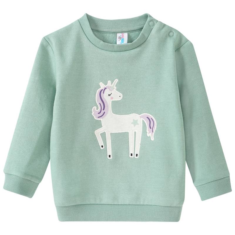 Baby Sweatshirt mit Einhorn-Applikation von Topomini