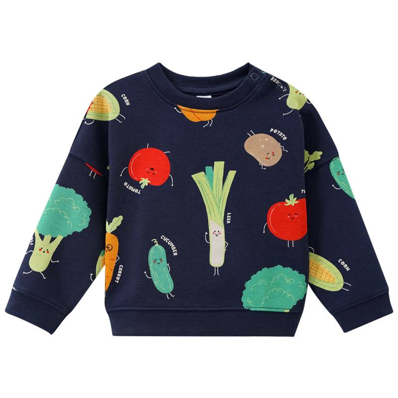 Baby Sweatshirt mit Gemüse-Allover von Topomini