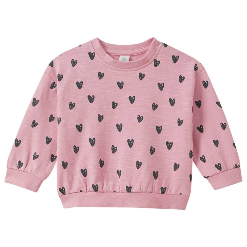 Baby Sweatshirt mit Herz-Allover von Topomini