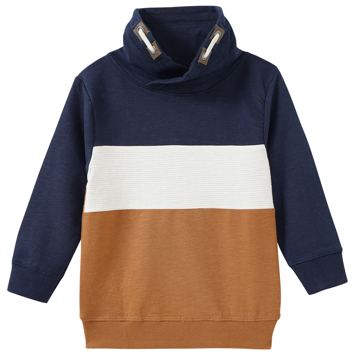Baby Sweatshirt mit Schalkragen Baby Sweatshirt mit Schalkragen von Topomini