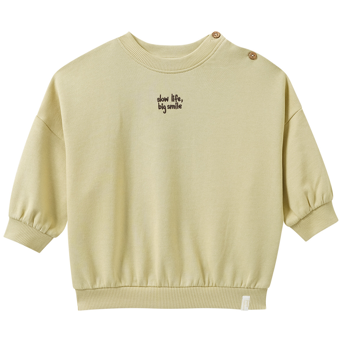 Baby Sweatshirt mit Schriftzug Baby Sweatshirt mit Schriftzug von Topomini