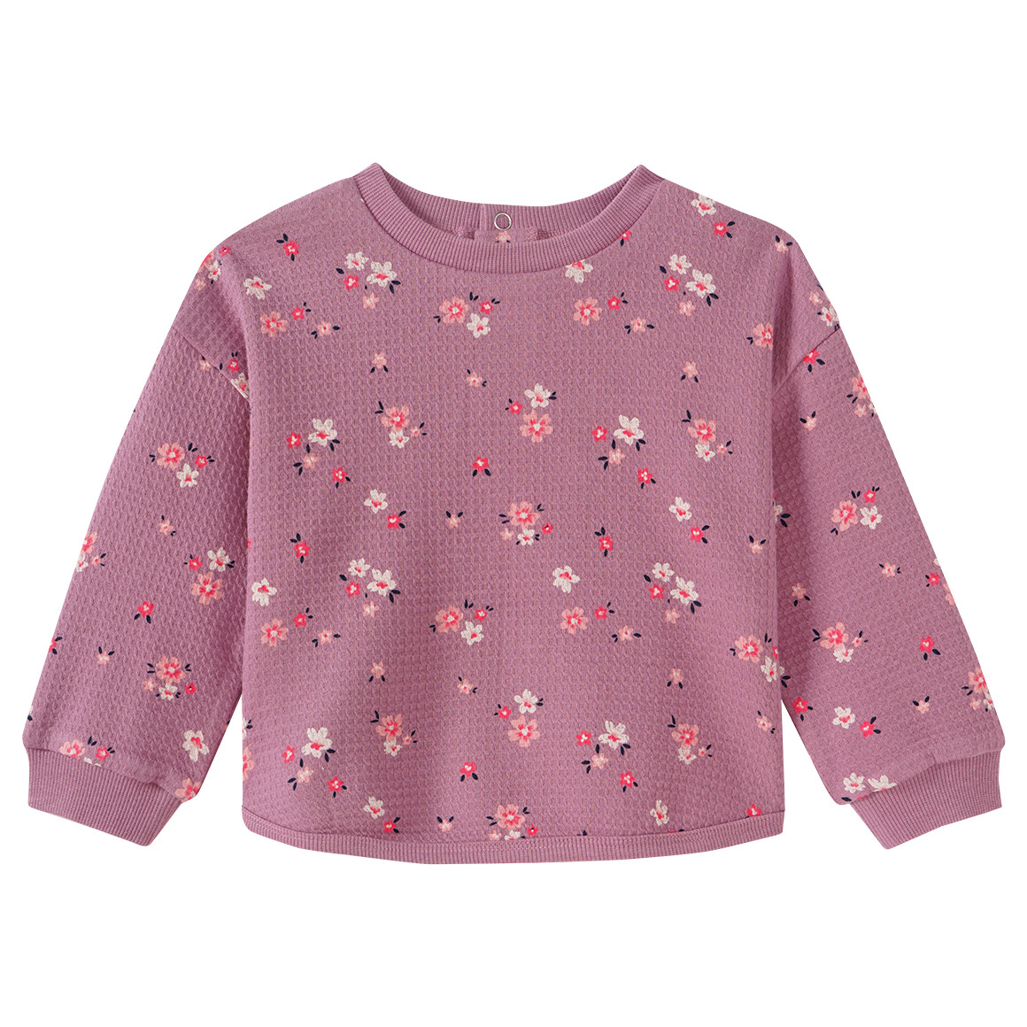 Baby Sweatshirt mit Waffel-Struktur Baby Sweatshirt mit Waffel-Struktur von Topomini