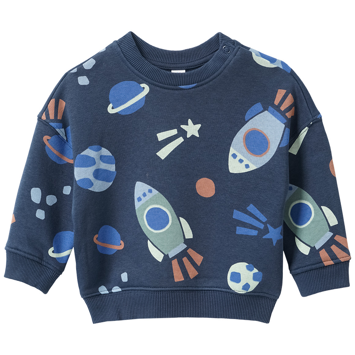 Baby Sweatshirt mit Weltraum-Allover Baby Sweatshirt mit Weltraum-Allover von Topomini