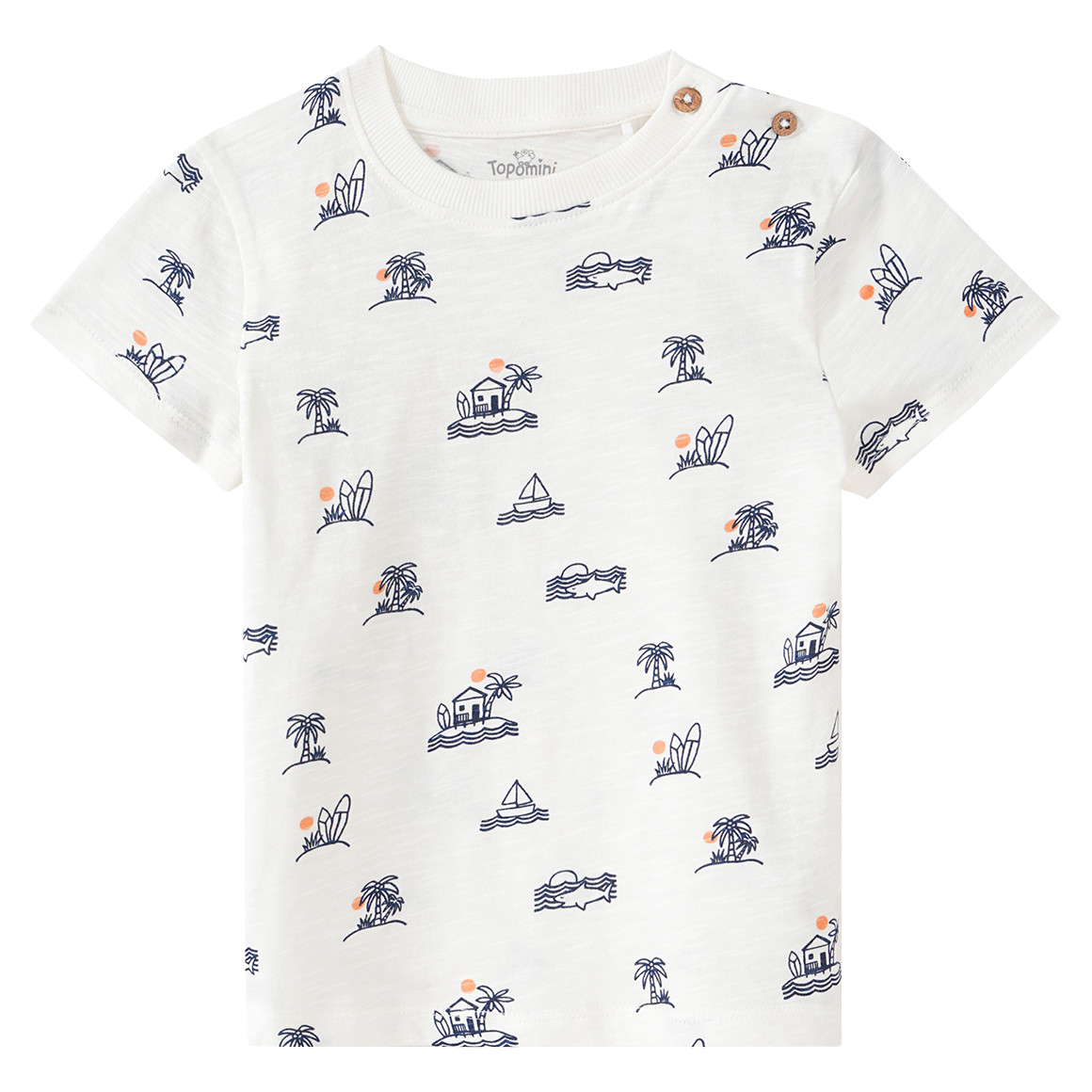 Baby T-Shirt aus Bio-Baumwolle von Topomini
