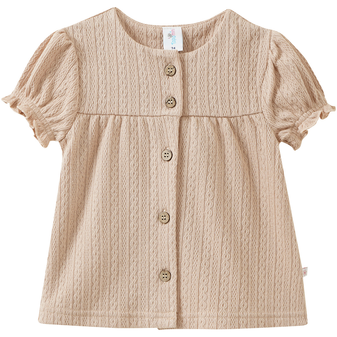 Baby T-Shirt aus strukturiertem Material von Topomini