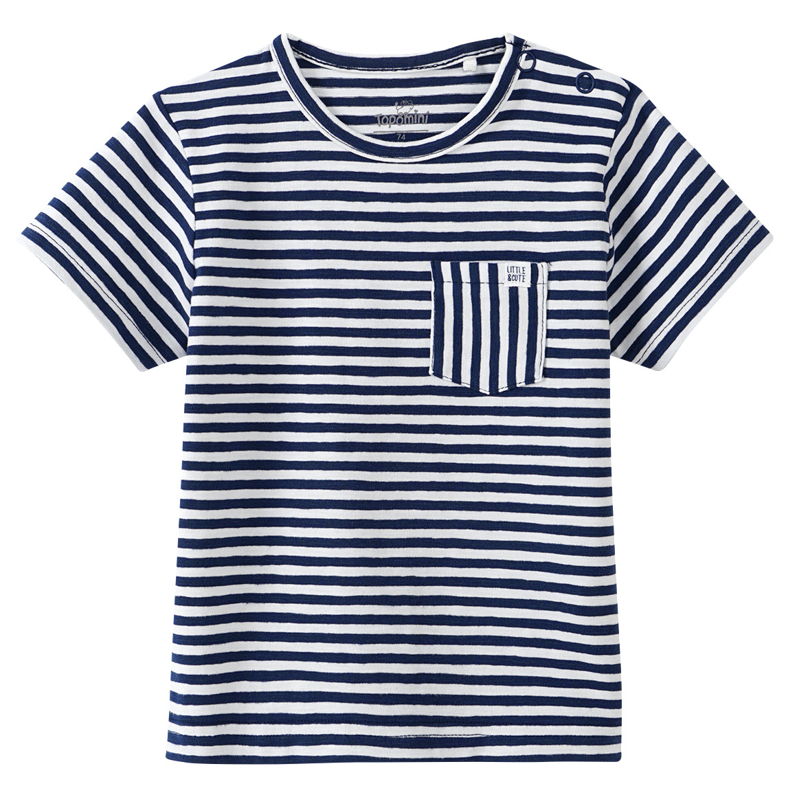 Baby T-Shirt im Ringel-Look von Topomini