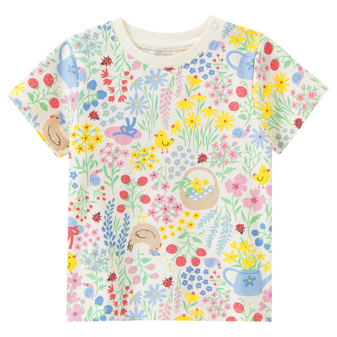 Baby T-Shirt mit Allover-Print von Topomini