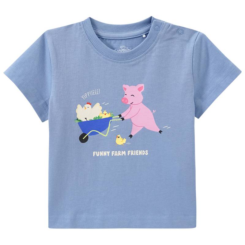 Baby T-Shirt mit Bauernhof-Print von Topomini