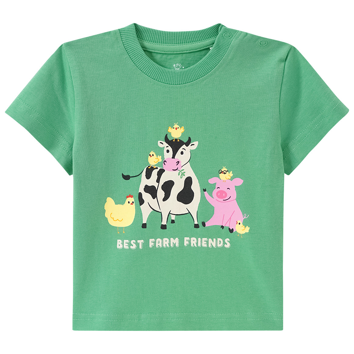 Baby T-Shirt mit Bauernhof-Print von Topomini