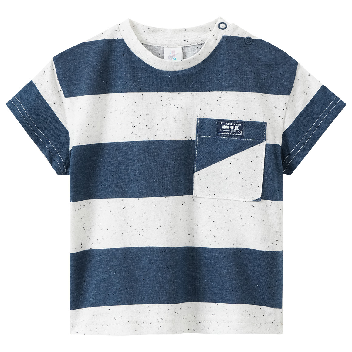 Baby T-Shirt mit Blockstreifen von Topomini
