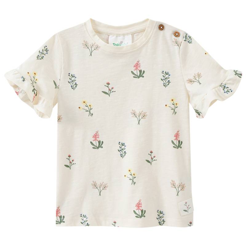 Baby T-Shirt mit Blumen-Print von Topomini