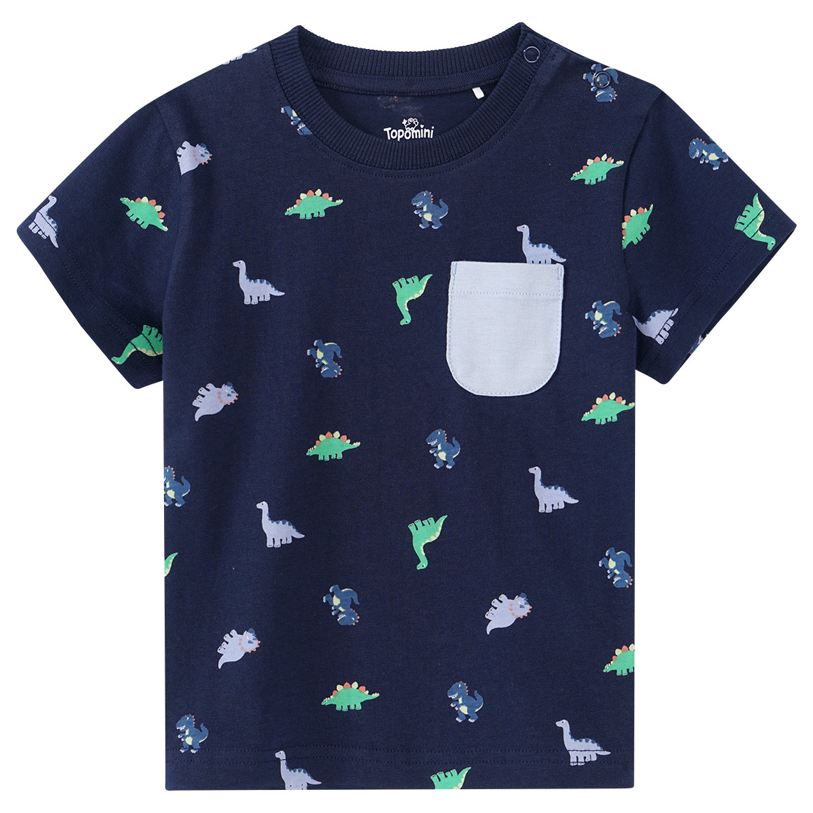 Baby T-Shirt mit Brusttasche von Topomini