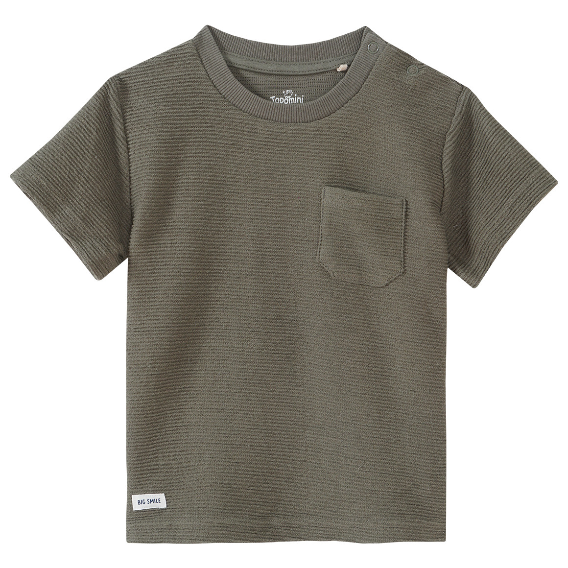 Baby T-Shirt mit Brusttasche Baby T-Shirt mit Brusttasche von Topomini